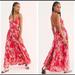 Free People Dresses | Free People Floral Boho Summer Maxi Dress | Color: Red/White | Size: Xs