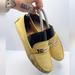 Coach Shoes | Coach | Nola Pastel Yellow Leather Slip-On Preppy Loafers Shoes | Wms 7.5 | Color: Gold/Yellow | Size: 7.5