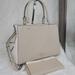 Kate Spade Bags | Kate Spade 2 Pcs Set Convertible Satchel Purse Bag + Wallet Nwt | Color: Tan/White | Size: Os