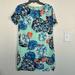 J. Crew Dresses | J Crew Factory Mint Green Lined Floral Shift Dress Size 4 | Color: Blue/Green | Size: 4