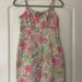 Lilly Pulitzer Dresses | Lilly Pulitzer Vintage White Label Sundress Size 4 | Color: Green/Pink | Size: 4