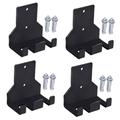 BESPORTBLE 4pcs Barbell Storage Mounted Shelves for Storage Gym Wall Organizer Barbell Rack Clothes Hanger Weight Fitness Equipment Gym Dumbbell Rack Buffer Board Steel Wall-mounted