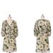 Anthropologie Dresses | Anthropologie Moulinette Soeurs Green Floral Silk Lightweight Dress Size 2 | Color: Cream/Green | Size: 2