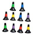 KOMBIUDA 10pcs Portable Agility Cones Plastic Traffic Cones Exercise Machines Orange Traffic Cones Training Tools Hockey Cone Basketballs Outdoor Practice Cones Fitness Cones Sports Gift Pe