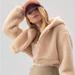 Anthropologie Jackets & Coats | Anthro Daily Practice Women’s Fleece Jacket W/ Hood- Nwt!! Sz. Xs | Color: Cream/Tan | Size: Xs