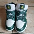 Nike Shoes | Jordans Mens Air Jordan 1 Mid Sonic | Color: Green/Yellow | Size: 5.5y