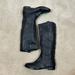 Madewell Shoes | Madewell Black 1937 Archive Leather Tall Extended Calf Pull On Women Boot Size 9 | Color: Black | Size: 9