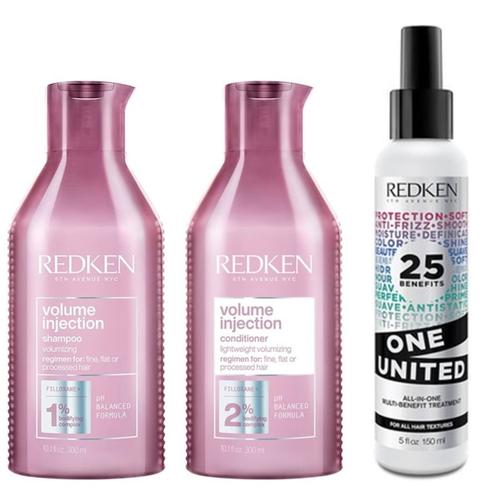 Redken - Volume Injection Bundle One United* Haarpflegesets 0,75 l Damen