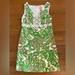 Lilly Pulitzer Dresses | Lilly Pulitzer 4 Green Pink White Shift | Color: Green/Pink | Size: 4