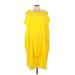 Manta Del Lago Casual Dress - Shift: Yellow Solid Dresses - Women's Size 3X
