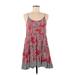 Ocean Drive Clothing Co. Casual Dress - Mini Scoop Neck Sleeveless: Red Dresses - Women's Size Medium