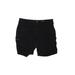 Sonoma Goods for Life Cargo Shorts: Black Solid Mid-Length Bottoms - Women's Size 16 - Indigo Wash
