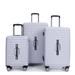 3 Piece Luggage Sets PC+ABS Lightweight Suitcase with Two Hooks, 360° Double Spinner Wheels, TSA Lock, (21/25/29)