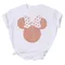 Mode Leopard Minnie Mickey Maus Kopf Hemd Disney Cartoon T-Shirt Frauen Kleidung kurze Ärmel Männer