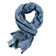 Cotton Linen Men Scarf Fashion Male Brand Striped Scarves Autumn Winter Men's Neckerchief Short