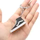 Mini porte-clés chaussure de sport 3D exquis simulation amusante chaussure de basket-ball