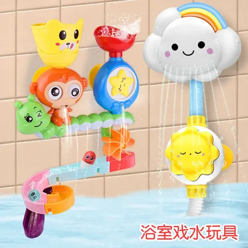 Baby Bad Spielzeug Vergnügung spielzeug für Kinder Baby Bad Spur Wolken Modell Wasserhahn Dusche