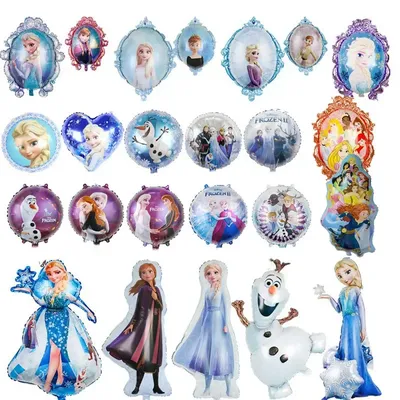 Disney neue gefrorene Anna Elsa Prinzessin Schneeflocke Aluminium Film Ballon Geburtstags feier