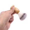 Brosse de rasage pour hommes avec manche en bois rasoir de sécurité appareil de livres pour barbe