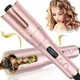 Auto Hair Curler Automatic Curling Iron Wand Rotating Curling Wand LCD Hair Crimper Fast Heating