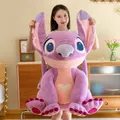 45cm Disney Large Lilo&stitch Angel Plush Doll Cute Stitch Girlfriend Angel Plush Toy Couple Gift