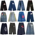 Y2K Men clothing JNCO baggy jeans Hip Hop Harajuku high quality Embroidered jeans streetwear men