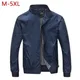 M-5XL Spring Summer Jacket Men Casual Thin Thick Windbreaker College Bomber Black Windcheater Homme