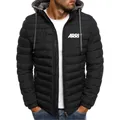 2024 Versatile New ARRI Camera da uomo New Winter Solid Cotton Jacket cappotto con cappuccio