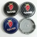 63mm Auto Nabe Mittel abdeckung Aufkleber für Saab Karosserie Modifikation Zubehör Auto Logo Reifen