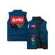 New men's motorcycle cotton lined windproof sleeveless jacket brand Aprilia logo fashionable outdoor