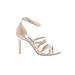 Nine West Heels: Ivory Solid Shoes - Women's Size 5 1/2 - Open Toe