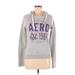 Aeropostale Pullover Hoodie: Gray Marled Tops - Women's Size Medium