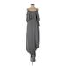 Show Me Your Mumu Casual Dress - A-Line Scoop Neck Sleeveless: Gray Solid Dresses - New - Women's Size 2X-Small