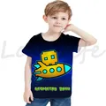 T-shirt Angry Geometry Dash pour enfants vêtements pour garçons et filles t-shirt 3D à manches