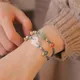 Bracelet amulette tissé réglable pour femme style ethnique fleur Annie diversifier Ping An