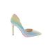 Jessica Simpson Heels: Slip-on Stilleto Cocktail Blue Ombre Shoes - Women's Size 9 - Pointed Toe