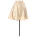 Forever 21 Casual Mini Skirt Mini: Gold Solid Bottoms - Women's Size Medium