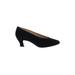 Enzo Angiolini Heels: Pumps Chunky Heel Classic Black Print Shoes - Women's Size 8 - Pointed Toe