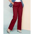 Blair Women's Classic Comfort® Straight Leg Pull-On Pants - Red - 2X - Womens