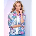 Blair Women's Fresh Cut Floral Jacket - Blue - M - Misses