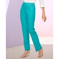 Blair Women's Slimtacular® Straight Leg Pull-On Pants - Blue - PM - Petite