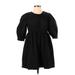 Zara Casual Dress: Black Solid Dresses - Women's Size Small