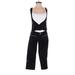 Overalls: Black Solid Bottoms - Women's Size Small