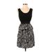 Mossimo Casual Dress - A-Line Scoop Neck Sleeveless: Black Dresses - Women's Size Small