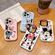 Cartoon Mickey Minnie Mouse Pattern Phone Case Monster Lens Phone Shell Soft Protective Cover for iPhone