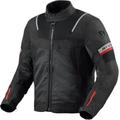 Revit Tornado 4 H2O impermeabile Moto Tessile Giacca, nero-grigio, dimensione 4XL