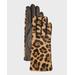 Jaguar Calf Hair & Leather Gloves