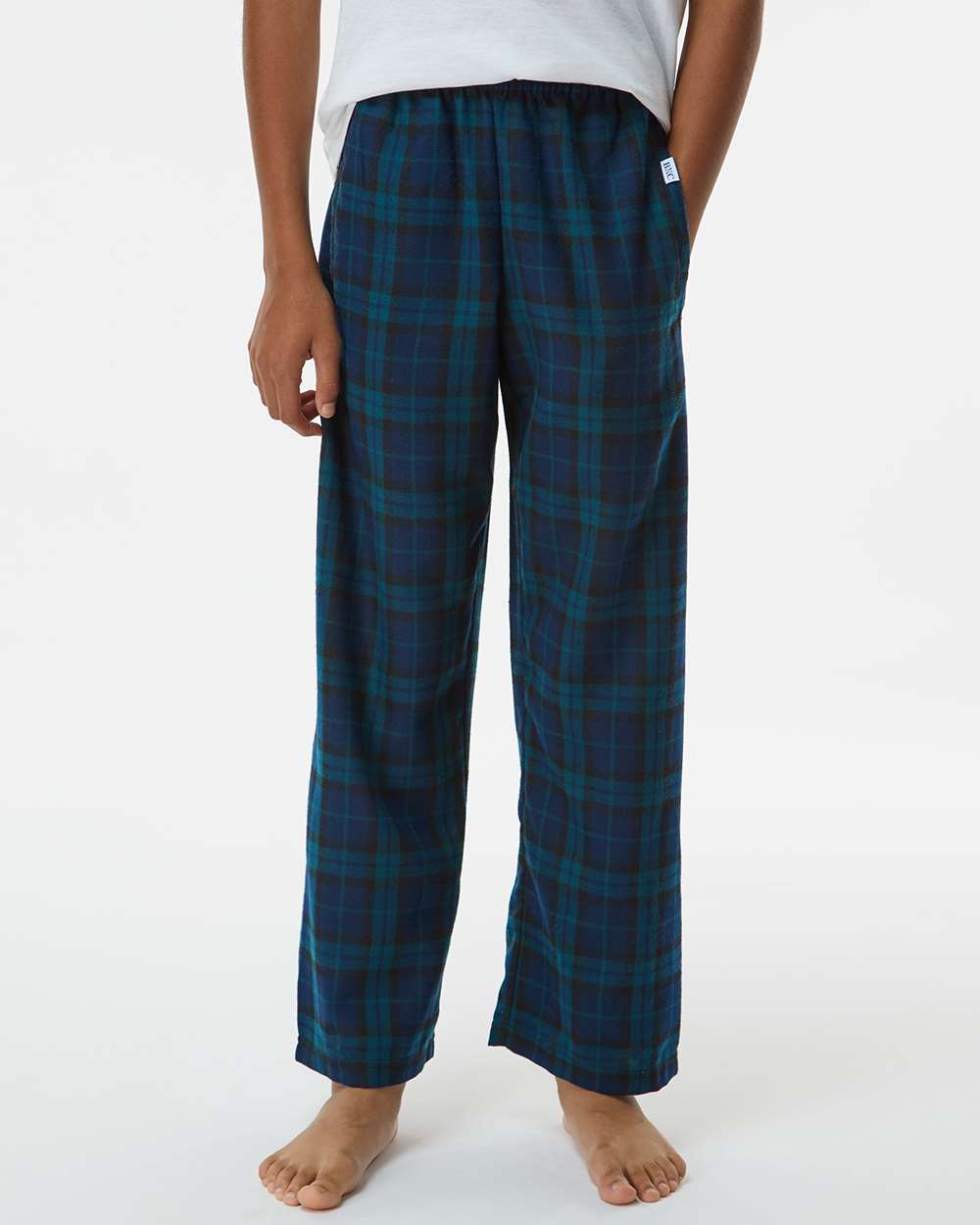 Boxercraft BY6624 Youth Polyester Flannel Pant in Scottish Tartan Plaid size Small