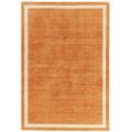 Tapis de salon moderne en laine orange 160x230 cm