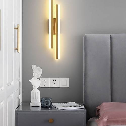 Lightinthebox LED-Wandleuchte, Schminktischleuchte, IP20, für den Innenbereich, minimalistisch, linearer Streifen, Wandmontageleuchte, lang, Heimdekoration, Beleuchtungskörper, Innenwandbeleuchtung, Image